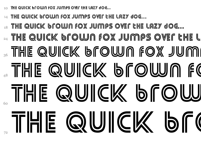 Street Cred font waterfall